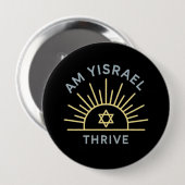 Am Yisrael Thrive Pin 缶バッジ (正面&裏面)
