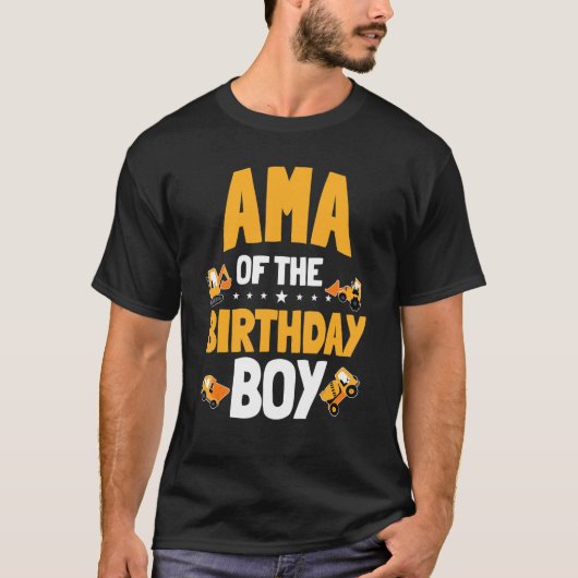 Amaの誕生日ボーイ建築労働者Bday P Tシャツ (正面)