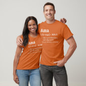 AMA おばあちゃん 祖母 定義 デザイン 家族 Tシャツ (ユニセックス)