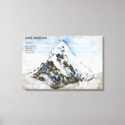 Ama Dablam キャンバスプリント (正面)