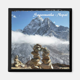 Ama Dablam & Rock Arch, Sagarmatha – ネパール マグネット