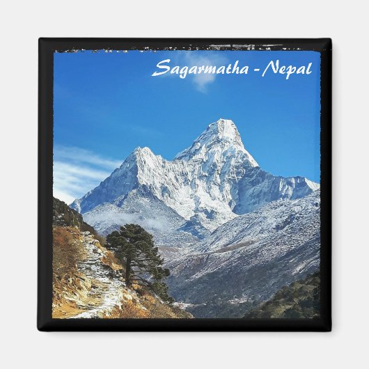 Ama Dablam, Sagarmatha – ネパール マグネット (正面)