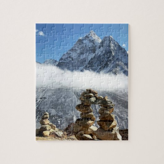Ama Dablam, Sagarmatha, Everest trek /Nepal ジグソーパズル (縦)