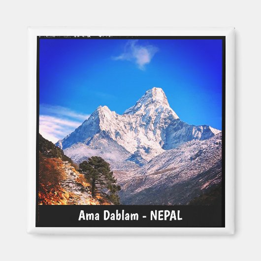 Ama Dablam, Sagarmatha, Everrest Trek – ネパール マグネット (正面)