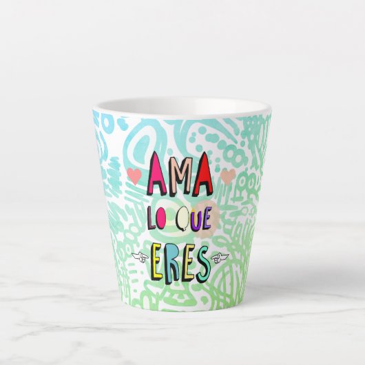 ✨Ama lo que Eres✨ カフェラテマグ (正面)