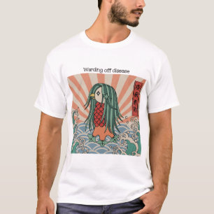 Amabie-Warding off disease Tシャツ