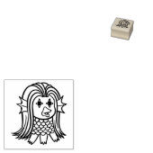 Amabie Wood Art Stamp ラバースタンプ (押印)