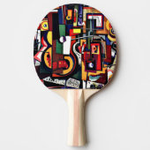 Amadeo de 絵画 Souza-Cardoso著 卓球ラケット (正面)