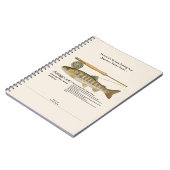Amago Mountain Stream Fishing Log Photo Notebook ノートブック (左側)