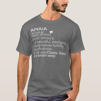 Amaia名Amaia定義Amaia女性名Amai Tシャツ