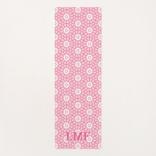 Amal Star Lattice in Pink Personalized ヨガマット (正面)