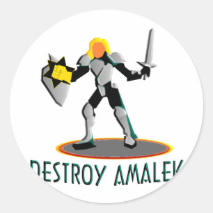 Amalekを破壊して下さい ラウンドシール