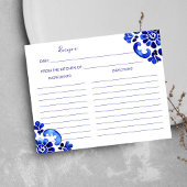 Amalfiを地中海のテーマイタリアンにしたレシピカード