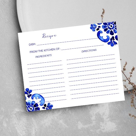 Amalfiを地中海のテーマイタリアンにしたレシピカード