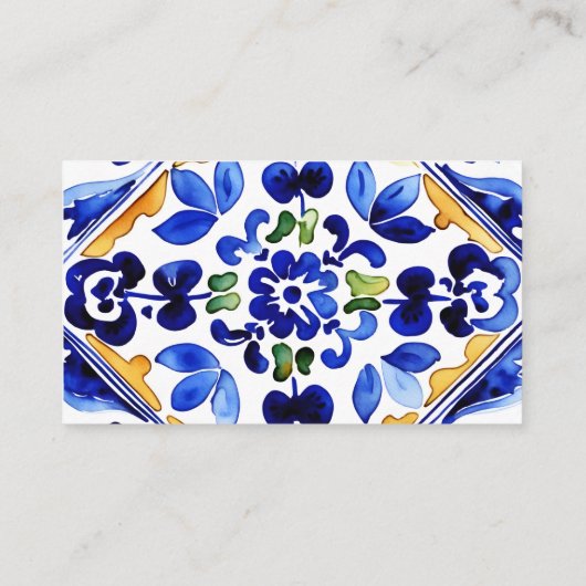 Amalfiを地中海のテーマイタリアンにしたレシピカード エンクロージャーカード (裏面)