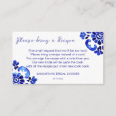 Amalfiを地中海のテーマイタリアンにしたレシピカード エンクロージャーカード (正面)