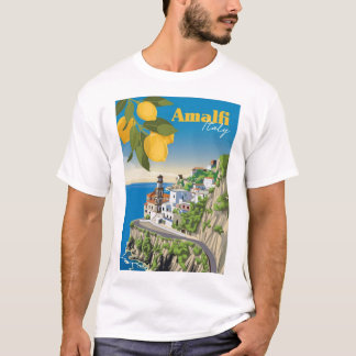 AmalfiアクティブTシャツの美しい海岸 Tシャツ
