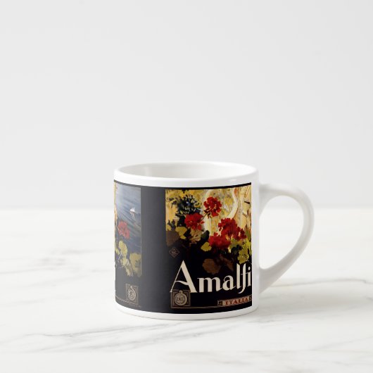 Amalfiイタリア旅行ポスターアートグラフィック エスプレッソカップ (右)