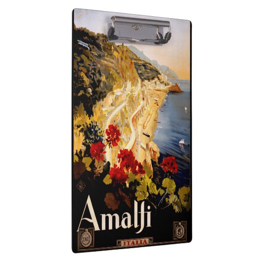 Amalfiイタリア旅行ポスターアートグラフィック クリップボード (右)