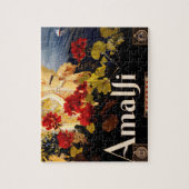 Amalfiイタリア旅行ポスターアートグラフィック ジグソーパズル (縦)