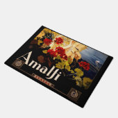 Amalfiイタリア旅行ポスターアートグラフィック ドアマット (アングル)