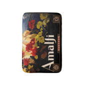 Amalfiイタリア旅行ポスターアートグラフィック バスマット (正面縦)