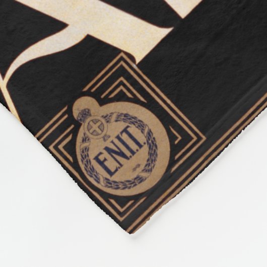 Amalfiイタリア旅行ポスターアートグラフィック フリースブランケット (角)