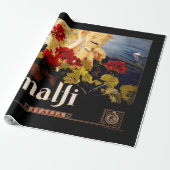 Amalfiイタリア旅行ポスターアートグラフィック ラッピングペーパー (アンロールド)