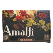 Amalfiイタリア旅行ポスターアートグラフィック 枕カバー (正面)