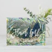 Amalfiイタリア私の花の女の子の提案カード サンキューカード (スタンド正面)