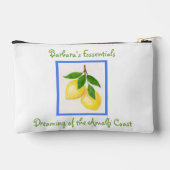 Amalfiコーストの夢を見るジッパー アクセサリーポーチ (裏面)