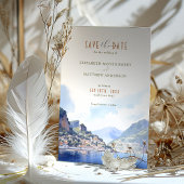 Amalfiコーストイタリアの目的地の日付を保存 招待状