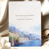 Amalfiコーストイタリアの目的地の日付を保存 招待状