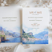 Amalfiコーストイタリアの目的地の日付を保存 招待状