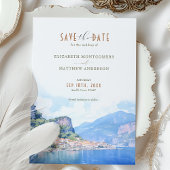 Amalfiコーストイタリアの目的地の日付を保存 招待状