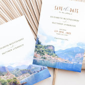 Amalfiコーストイタリアの目的地の日付を保存 招待状