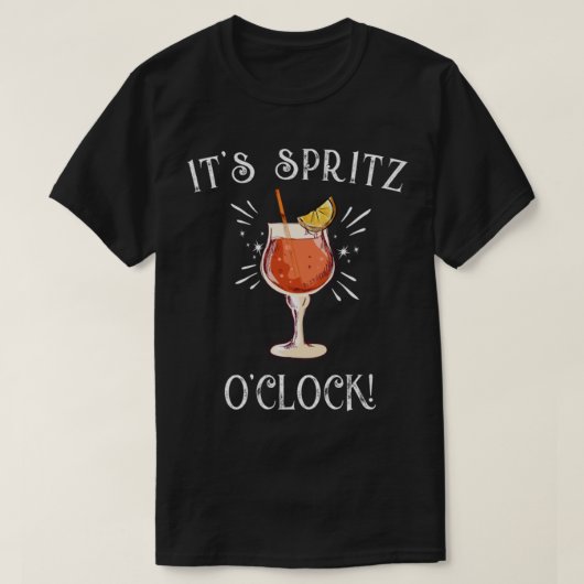 Amalfiコーストイタリア_quot_It_s Spritz O_clock制限 Tシャツ (デザイン正面)