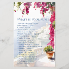 Amalfiブライダルシャワーゲームあなたの財布の中で