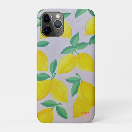 Amalfiレモンフォンカバーby Olivia Molly Art Case-Mate iPhoneケース (裏)