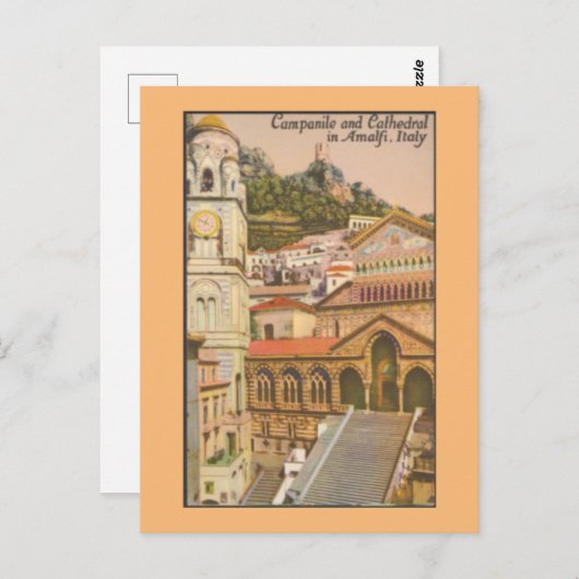 Amalfi，イタリアのヴィンテージ旅行はがき ポストカード (正面/裏面)