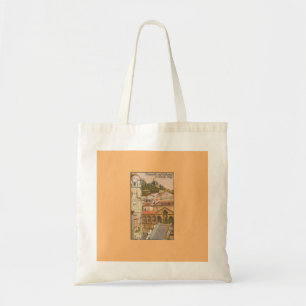 Amalfi、イタリアVintage旅行はがきTシャツ トートバッグ