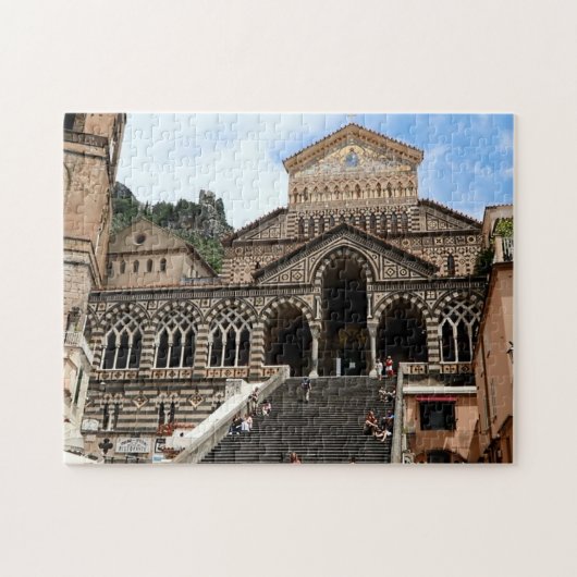 Amalfi cathedral, Italian Duomo Italy scenery ジグソーパズル (横)