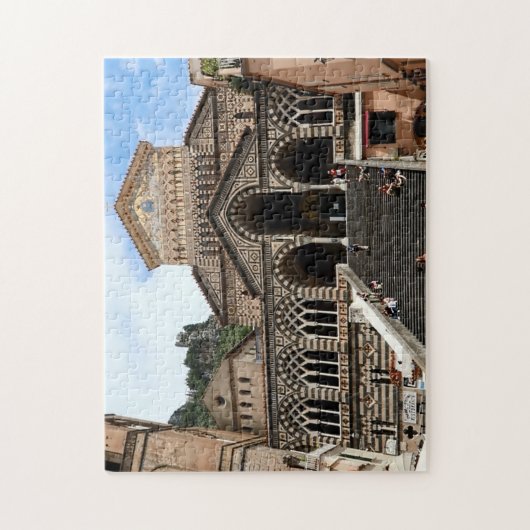 Amalfi cathedral, Italian Duomo Italy scenery ジグソーパズル (縦)