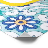 Amalfi Coastテーマパーティーのウェルカムサイン ポスター (角)