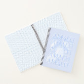 Amalfi Coast，イタリア，トラベルアート，名門私立校風のブルー ノートブック (内部)