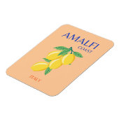 Amalfi Coast，イタリア，旅行アート，パステル，オレンジ マグネット (左側)