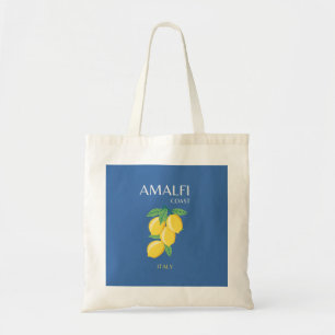 Amalfi Coast，イタリア，旅行アート，レトロ，青 トートバッグ