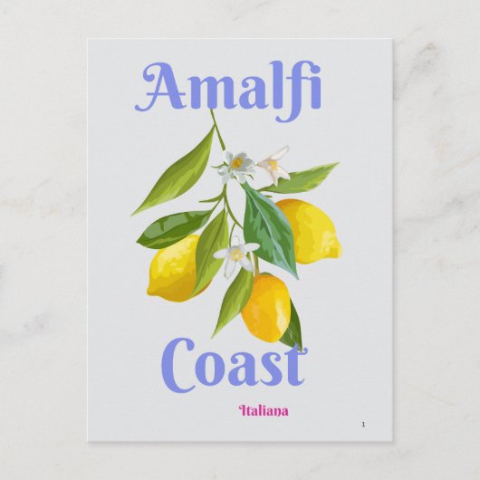 Amalfi coast シーズンポストカード (正面)