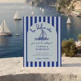 Amalfi Coast Amore: La Dolce Vita Arch Wedding 招待状
