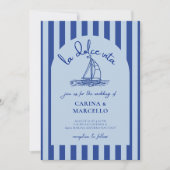 Amalfi Coast Amore: La Dolce Vita Arch Wedding 招待状 (正面)
